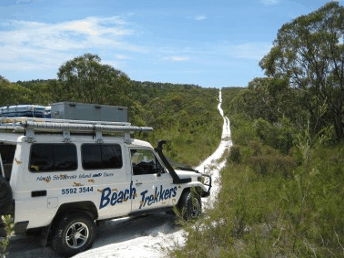 Beach trekkers North Stradbroke Island - Winery Find
