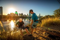 Abseiling the Kangaroo Point Cliffs in Brisbane